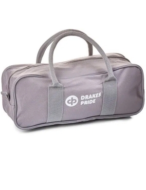Drakes Pride 2 Bowl & Jack Nylon Zipped Bag - Grey